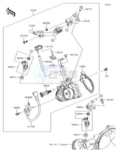 KX250F KX252AJF EU drawing Throttle