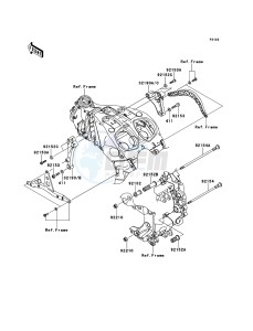 1400GTR ZG1400A8F FR GB XX (EU ME A(FRICA) drawing Engine Mount