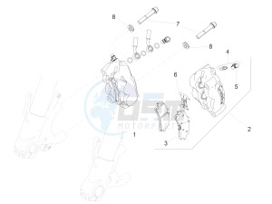 RSV4 1000 RR E4 ABS (EMEA) drawing Front brake caliper