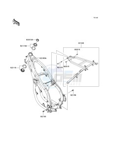 KX 250 R [KX250] (R1) R1 drawing FRAME