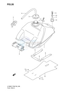 LT-Z90 (P28-P33) drawing FUEL TANK