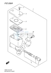 AN650 BURGMAN EU drawing REAR MASTER CYLINDER