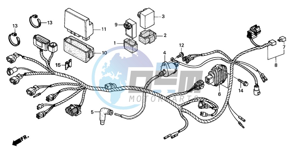 WIRE HARNESS (TRX250TE)