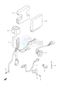 DF 60A drawing PTT Switch/Engine Control Unit