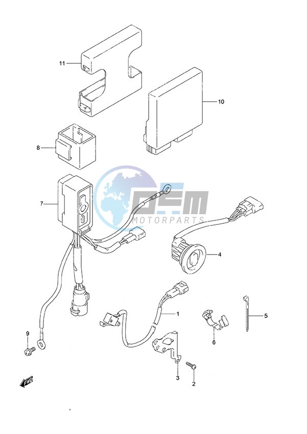 PTT Switch/Engine Control Unit