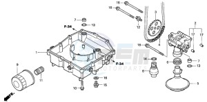 VFR800 drawing OIL PUMP