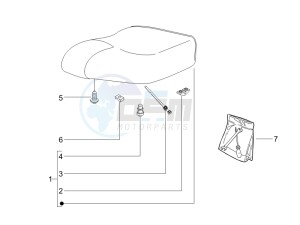 Liberty 50 4T PTT 2017 (B-NL) (B-NL) drawing Saddle/seats