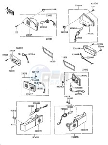 ZG 1200 B [VOYAGER XII] (B6-B9) [VOYAGER XII] drawing TURN SIGNALS