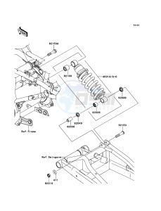 ER-6f ABS EX650B8F GB XX (EU ME A(FRICA) drawing Suspension/Shock Absorber