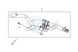 GTS 125 EFI drawing AIRFILTER UNIT