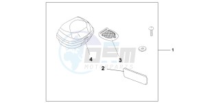 CBF600NA drawing TOP BOX 35L