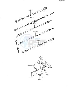 KZ 550 D [GPZ] (D1) [GPZ] drawing CABLES