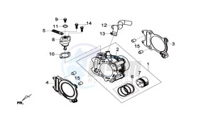 MAXSYM 600I ABS drawing CYLINDER MET PISTON