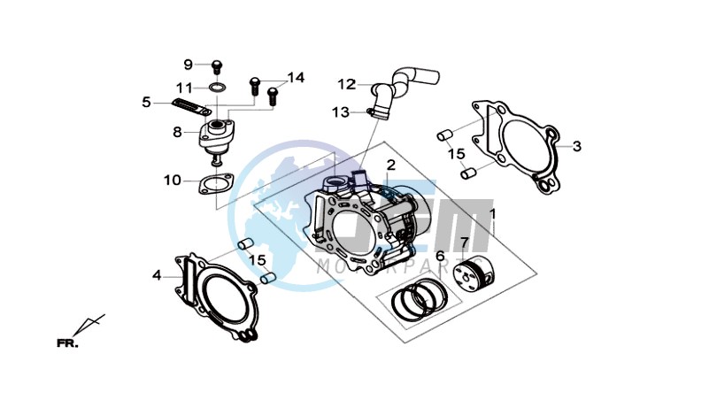 CYLINDER MET PISTON