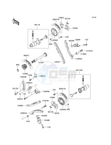 KVF 750 B (BRUTE FORCE 750 4X4I) (B6F-B7FA) B6F drawing CAMSHAFT-- S- -_TENSIONER