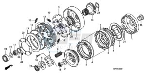 TRX500FEA Australia - (U / EC) drawing CLUTCH