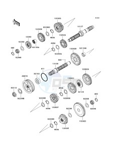 VN 1700 E [VULCAN 1700 CLASSIC] (9G-9FA) E9F drawing TRANSMISSION