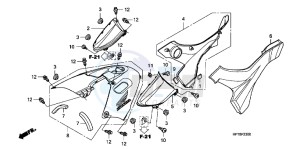 TRX420FAC drawing SIDE COVER/TANK COVER