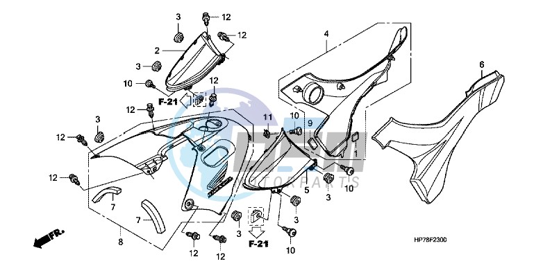 SIDE COVER/TANK COVER