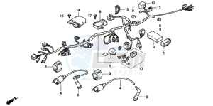 CB250 TWO FIFTY drawing WIRE HARNESS/ IGNITION COIL