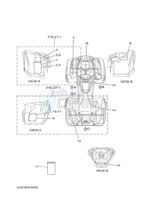 YFM700FWAD YFM70GPLG GRIZZLY 700 EPS (B317) drawing EMBLEM & LABEL 1