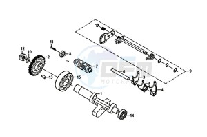 WOLF SB125Ni (PU12EA-EU) (L8-M0) drawing DRIVE SHAFT