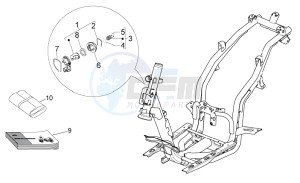 Sport City One 50 4t 4v USA-Canada USA CANADA drawing Lock hardware kit