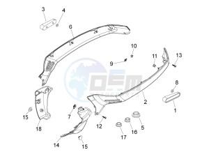 LXV 50 4T 2V 25 Kmh B-NL drawing Side cover - Spoiler