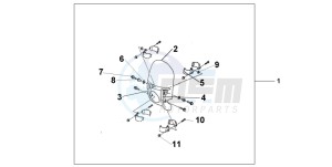 VTX1800C1 drawing CUSTOM WINDSHIELD