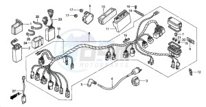 TRX350FE FOURTRAX 350 4X4ES drawing WIRE HARNESS