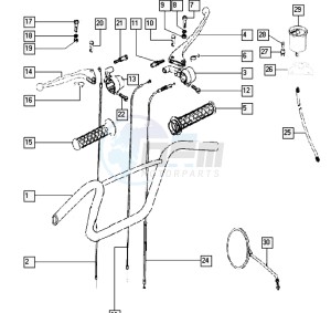 STANDARD_25-45kmh_K8-L0 50 K8-L0 drawing Handlebar I