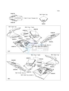 ZX636 C [NINJA ZX-6R] (C6F) D6F drawing DECALS