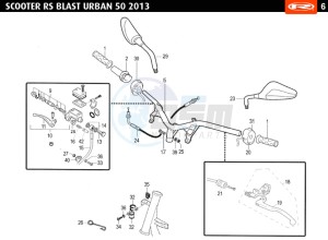 BLAST-URBAN-BLUE drawing HANDLEBARS