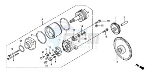 FES150A 125 S-WING drawing STARTING MOTOR (FES1257/A7)(FES1507/A7)