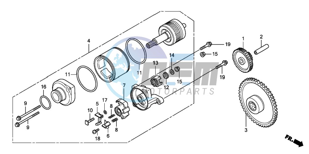 STARTING MOTOR (FES1257/A7)(FES1507/A7)