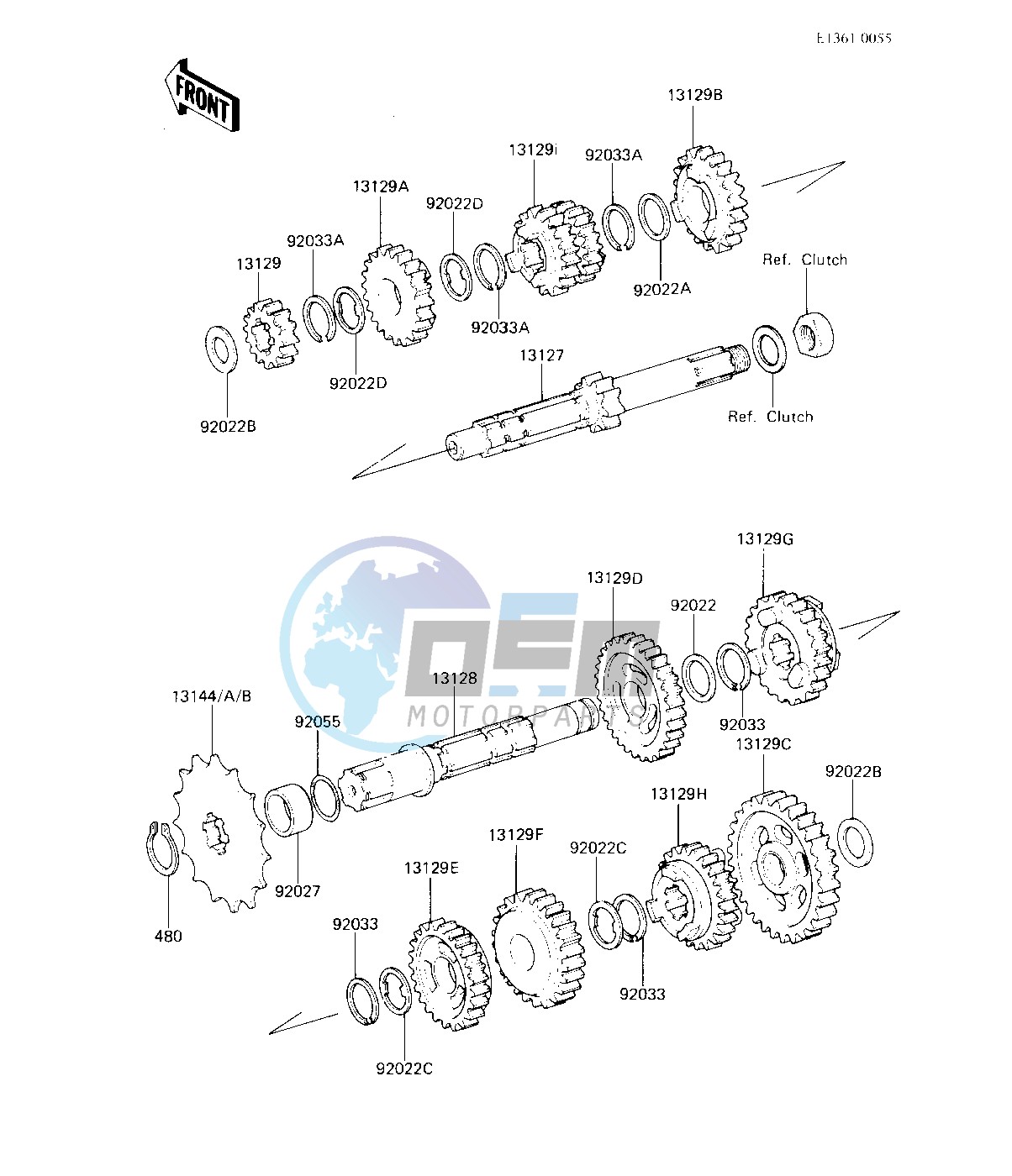 TRANSMISSION -- KX125-B1- -