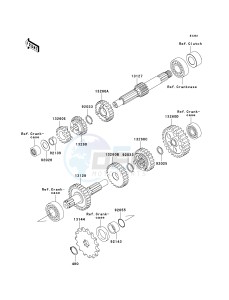 KLX 110 A (KLX110 MONSTER ENERGY) (A6F-A9FA) A7F drawing TRANSMISSION