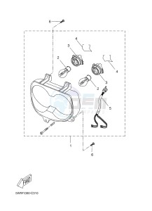 CW50 BOOSTER (5WWN) drawing HEADLIGHT