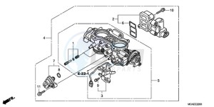 GL18009 Korea - (KO / AB) drawing THROTTLE BODY