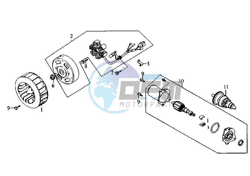 STARTING MOTOR-GENERATOR