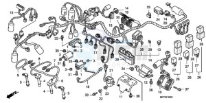 CB1300S9 Australia - (U / BCT MME TWO) drawing WIRE HARNESS/IGNITION COIL (CB1300S/CB1300SA)