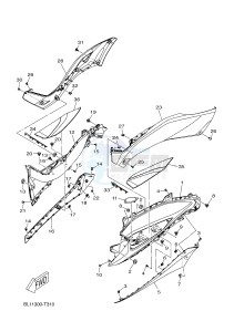 YP400RA X-MAX 400 ABS (BL11 BL11 BL11 BL11) drawing STAND & FOOTREST 2