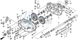 TRX300FW FOURTRAX drawing FRONT DRIVESHAFT