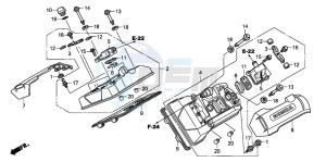 ST1300A drawing CYLINDER HEAD COVER