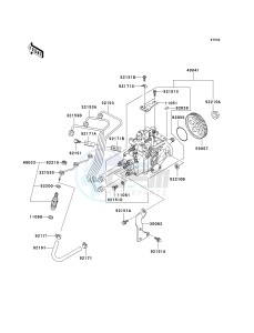 KAF 950 G [MULE 4010 TRANS4X4 DIESEL] (G9F-GAF) G9F drawing FUEL INJECTION