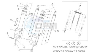 SR 50 H2O (ie+carb.) 03-12 drawing Front fork III