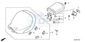 VT750CA9 Korea - (KO / ST) drawing SEAT