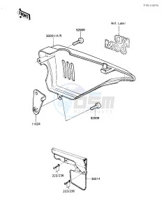 KD 80 M [KD80] (M3-M7) [KD80] drawing SIDE COVER_CHAIN COVER