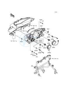 VERSYS 650 ABS KLE650FGF XX (EU ME A(FRICA) drawing Headlight(s)