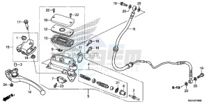 VFR1200X Europe Direct - (ED) drawing CLUTCH MASTER CYLINDER